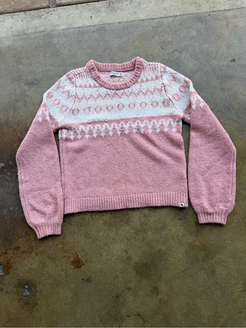 Abercrombie & Fitch Cozy Pink Crewneck Sweater
